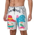 thumbnail image 1 of Balery Gnomes Summer Bañador para hombre, shorts de playa de secado rápido con entrepierna y forro de compresión-Medium, 1 of 6