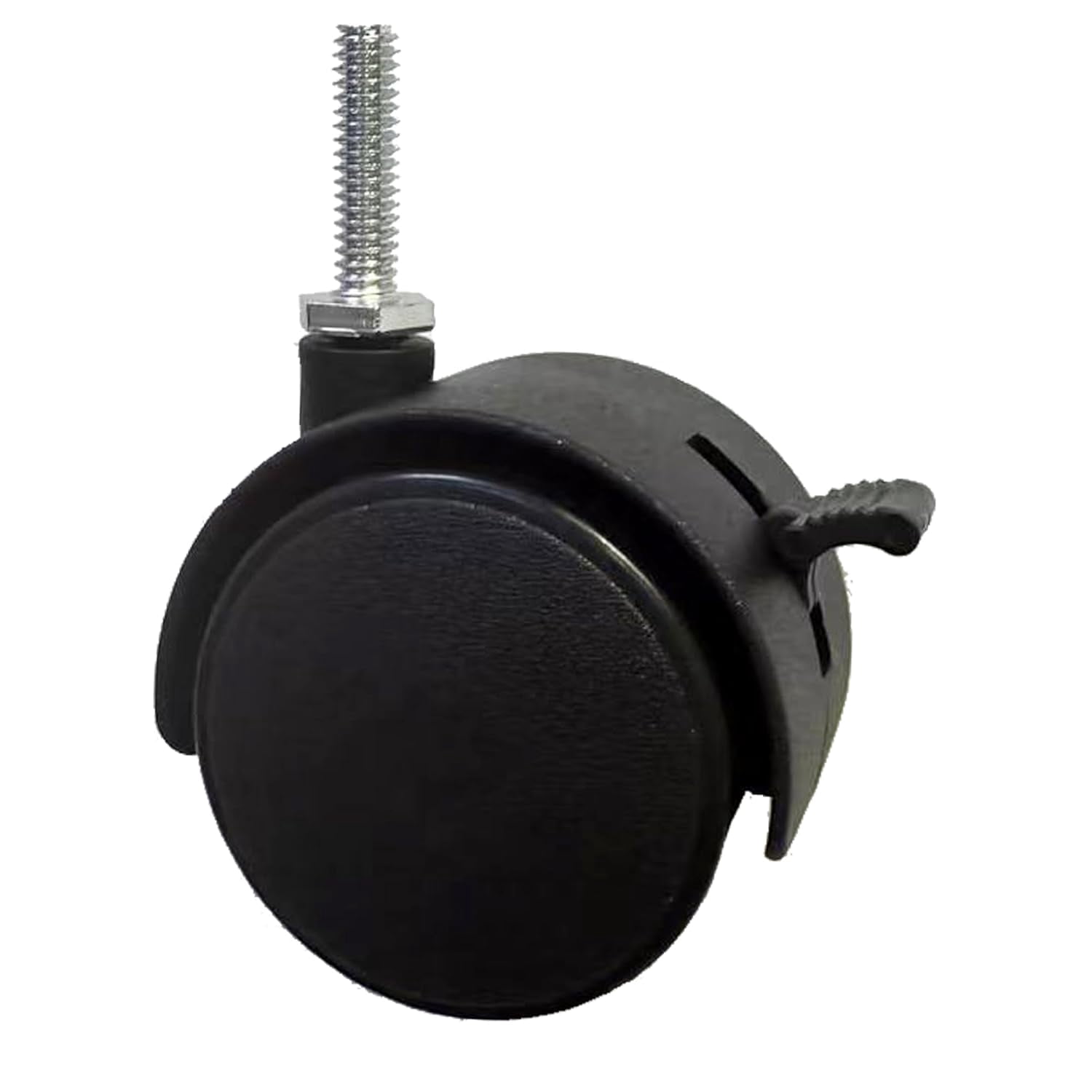 2 Inch Casters Swivel Stem Caster Wheel 1/4" - 20 x 1 New PP Furniture Shelving Casters Replacement Castors with Brakes (with Brake-Black)