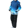 thumbnail image 2 of Toddler Snowsuit Kids Children's Ski Suit Windproof Waterproof Warm Thermal Insulated Winter Snow Jacket Pants Set Lightweight Comfortable Outdoor Snowboarding Clothing for Boys Girls 4-16 Years, 2 of 4