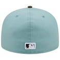 thumbnail image 4 of Men's New Era Light Blue/Brown New York Yankees  1999 World Series Beach Kiss 59FIFTY Fitted Hat, 4 of 6