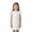 White, variant on Grblisyd Girls Dress Summer Ruffle Sleeve Crew Neck Sundress Solid Color Casual Party Dresses for Kids 2-13 Years