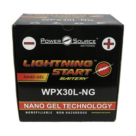 LIGHTNING START BATTERY NANO GEL WPX 30L-NG HARLEY DAVIDSON 600 (Best 1000 Cca Battery)