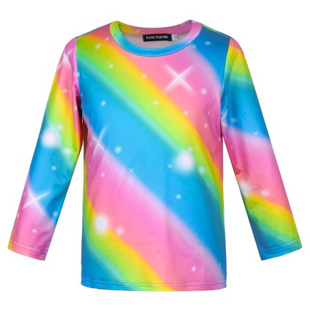 

DraggmePartty Light board tie-dye starry sky long-sleeved children s home top