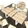 thumbnail image 6 of Aukfa Extendable Dining Room Table for 6-10,Farmhouse Large Rectangular Kitchen Table,White Oak, 6 of 7