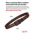 thumbnail image 2 of Catelles Brown Nylon Belt - Durable Pin Buckle Design for Outdoor, and Everyday Wear，Gift Box,120CM Length, 2 of 12
