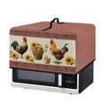 thumbnail image 7 of TSOVTHRID Aztec Rooster Chicken Sunflower Print Microwave Oven Cover, Dustproof Air Fryer Toaster Protector Electrical Appliance Cover for Kitchen Countertop, 18.25"W x 14.5"D x 11"H, S, 7 of 7