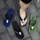 thumbnail image 5 of Chanclas de playa para hombre, sandalias de verano a la moda para exteriores, chanclas de suela gruesa, chanclas con diseño de clip y suela gruesa, 5 of 5