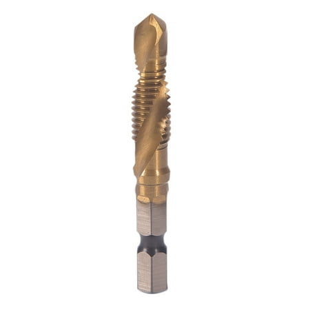 

M8(1.25mm) M3-M10 Hex Shank Titanium Plated HSS Hand Screw Thread Metric Tap Drill Bits