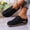 Black#25, variant on HAJWOH Orthopedic Shoes for Women Arch Support Slip on Non Slip Work Shoes Breathable Knitted Mesh Stretch Volleyball Shoes Comfortable 2026 New Foam Shoes Sky Blue 38