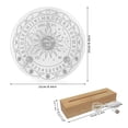 thumbnail image 3 of Metatrons Star Acrylic Plate Wiccan Inspired Night Light with Base USB Powered Table Lamp Divination Home Decoration, 3 of 9