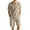 Khaki, variant on Xzbqbs Mens 2 Pieces Linen Set Casual Henley Shirts Short Sleeve Matching Elastic Waist Drawstring Shorts Summer Beach Yoga Outfits