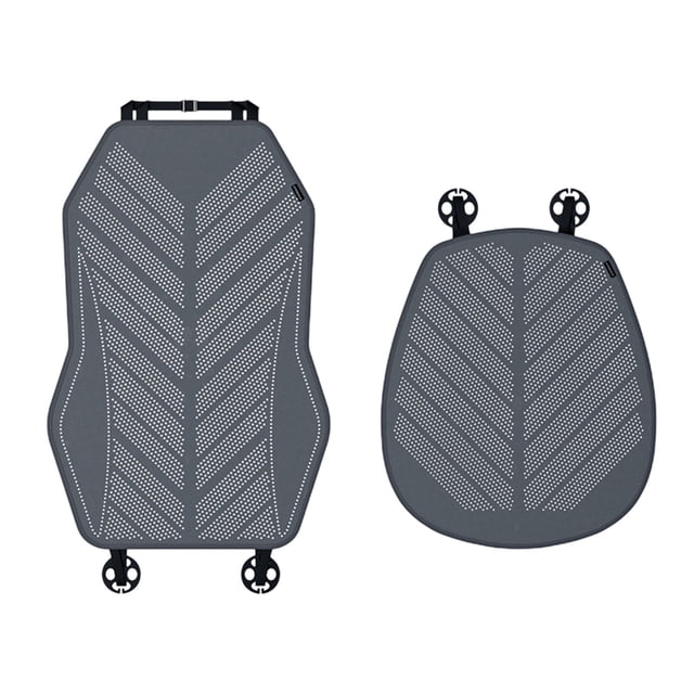 Cojines De Cuero Para Asientos De Coche Funda de cojín para asiento de coche, malla transpirable de poliéster, color negro, 26,37 x 17,32 pulgadas JASKFLY