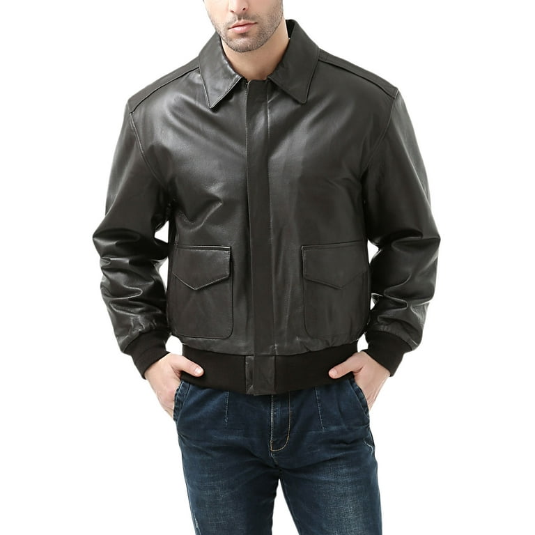 Landing Leathers Men Air Force A-2 Leather Flight Bomber Jacket Landing Leathers Men Air Force A-2 Leather Flight Bomber Jacket