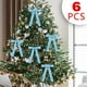 thumbnail image 1 of Set de decoraciones de lazos de terciopelo para árbol de Navidad de 6 | Lazos navideños suaves y de textura sedosa para árbol, coronas, guirnaldas | Elegantes adornos festivos de envolvente para, 1 of 6