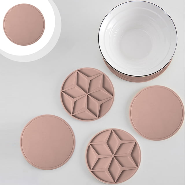 Fiudx Tapete de Gel de Sílice de Grado Alimenticio, Aislamiento Térmico, Drenaje de Doble Cara, Antiadherente, Fácil de Limpiar, Multiusos para La Cocina, Mantel para El Hogar, Tamaño 16 X 16 Cm.