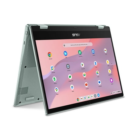 ASUS Chromebook Flip, 14" FHD Touch, MediaTek Kompanio 520, 4GB RAM, 64GB eMMC, Gray Green, CM1402FM2A-WS44FT