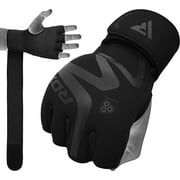 RDX, Hand Wraps Inner Gloves, Fist Protector Wrist Support, Black, L
