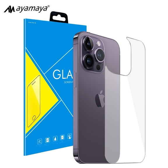 Ayamaya Tempered Glass Screen Film Protector with Alcohol Pad for Apple iPhone 14 Pro Max