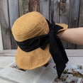 thumbnail image 5 of CoCopeanut Baru Pita Musim Panas Musim Gugur Panama Warna Solid Topi Ember Perlindungan UV Topi Pelindung Matahari Wanita Pinggiran Lebar Besar Tabir Surya Topi Nelayan, 5 of 6