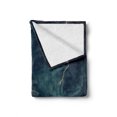 thumbnail image 2 of Landscape Soft Flannel Fleece Throw Blanket, Stormy and Rainy Weather Waves Vintage Ship Sailing Oil Paint, Cozy Plush for Indoor and Outdoor Use, 60" x 80", Dark Cadet Blue White, by Ambesonne, 2 of 6