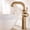 B, variant on Kitchen Sink Mixer Tap, Single Lever Bathroom Retro Basin Mixer Tap with Bubbler Hot and Cold Adjustable Ceramic Valves, Brushed Brass Sink Tap for Hotel Toilet Kitchen Restroom