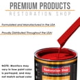 thumbnail image 4 of RALLY Red SLOW 1 Gallon Auto Car Paint Kit URETHANE BASECOAT Clearcoat, 4 of 6