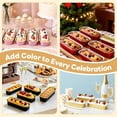 thumbnail image 3 of 120 Pack Mini Loaf Pans with Lids and Spoons, 4-Color Assorted Aluminum Foil Baking Cake Tins (Black, Pink, Red, Yellow) - 6.8oz Disposable Mini Cake Pans for Baking, Gifting & Parties, 3 of 4