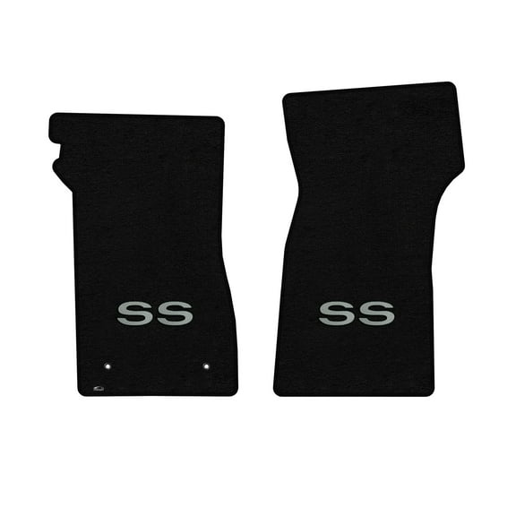 Lloyd Mats LogoMat Custom-Fit 2PC Carpet Floor Mats for 1967-1969 Chevrolet Camaro, Black