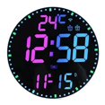 thumbnail image 1 of Digital Electronic Clock Calendar Wall Clock Living Room Decoration Wall Hanging Colorful Intelligent Clocks,A, 1 of 5