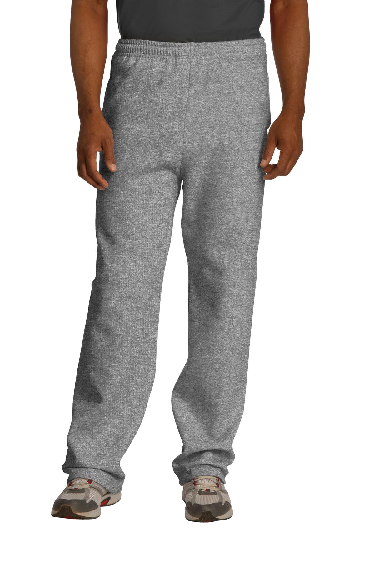 Jerzees Men's Elastic Waist Open Bottom Pocket Sweatpant - Walmart.com