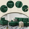 thumbnail image 5 of Soscana Sectional Sofa 3 Seat L Shaped Couch with Storage Ottoman & Accent Chair,Modern Living Room Furniture Set for Small Space Home Apartment Office Studio, 5 of 8