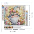 thumbnail image 2 of Pintura de diamante 5D DIY, taladro redondo completo, Kit de gnomo de huevo de Pascua, decoración del hogar, 30x30cm, 2 of 9