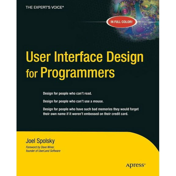 User Interface Design for Programmers, (Paperback)