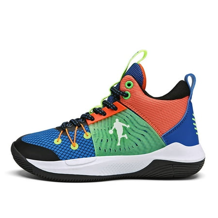 

Kids Basketball Shoes Youth Mid-Top Sneakers Non-Slip Sport Trainer Shoes for Big Kids Boys Girls