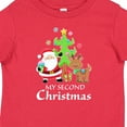 thumbnail image 4 of Inktastic My 2nd Christmas with Santa Reindeer and Tree Boys or Girls Baby T-Shirt, 4 of 5