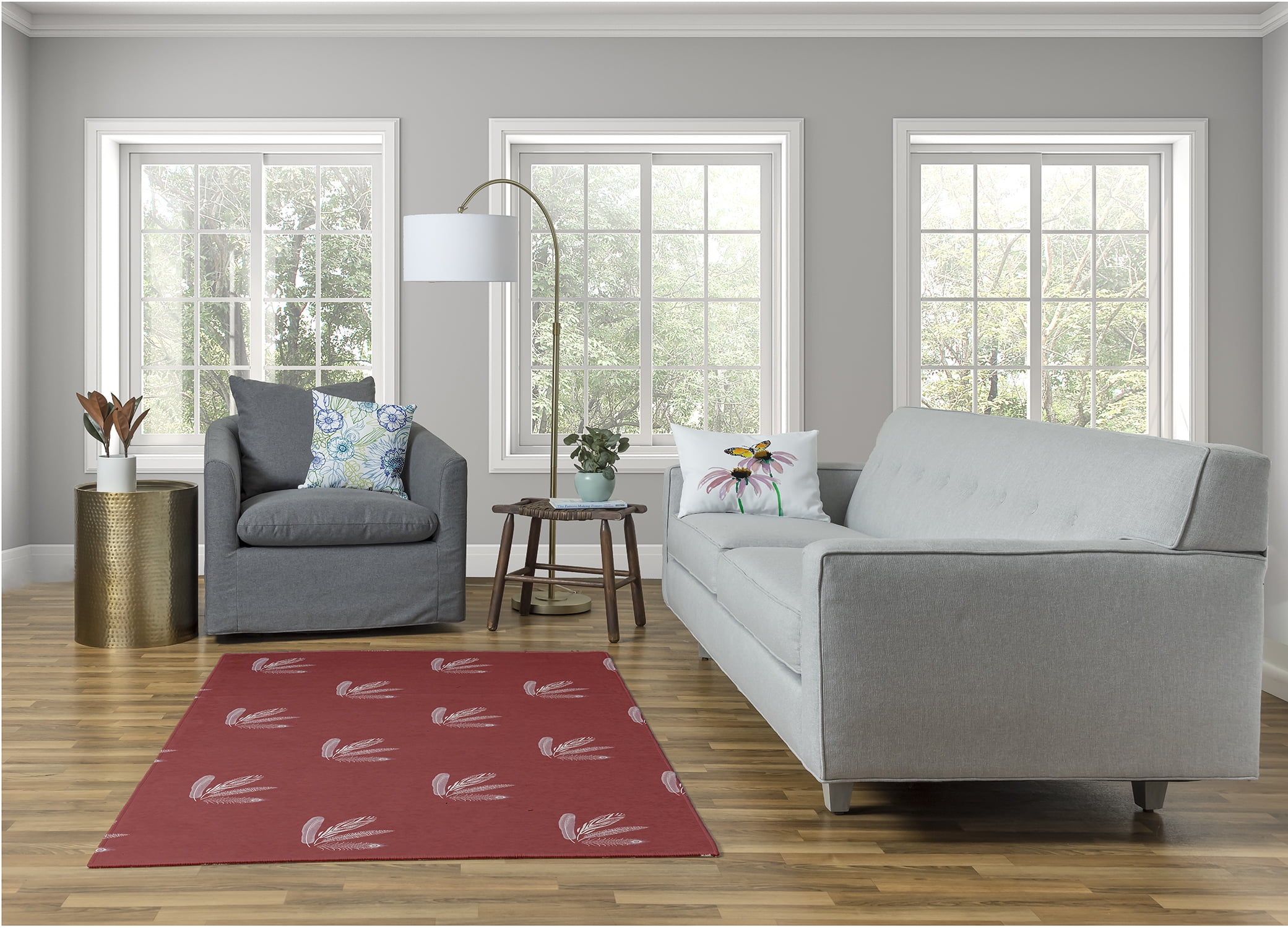 Simply Daisy GGG Nature Area Rug, 4' x 6'