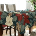 thumbnail image 5 of Yayeee Tablecloths 54" x 54" Rectangle Wrinkle Resistant Party Table Cover, Christmas Blooms, 5 of 8