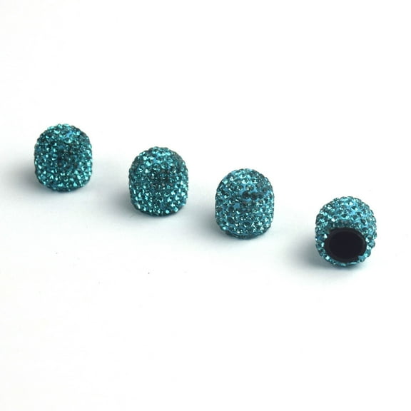JilgTeok 4PCS Universal Jeweled Bling Rhinestone Tire Wheel Valves Cap Cover Car Utility