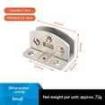thumbnail image 2 of 4 pack 90 Degree Glass Door Pivot Hinge Kit stainless steel Shower Hinge Glass Door Clamp Clip,Adaptive 5-8mm Glass, 2 of 5