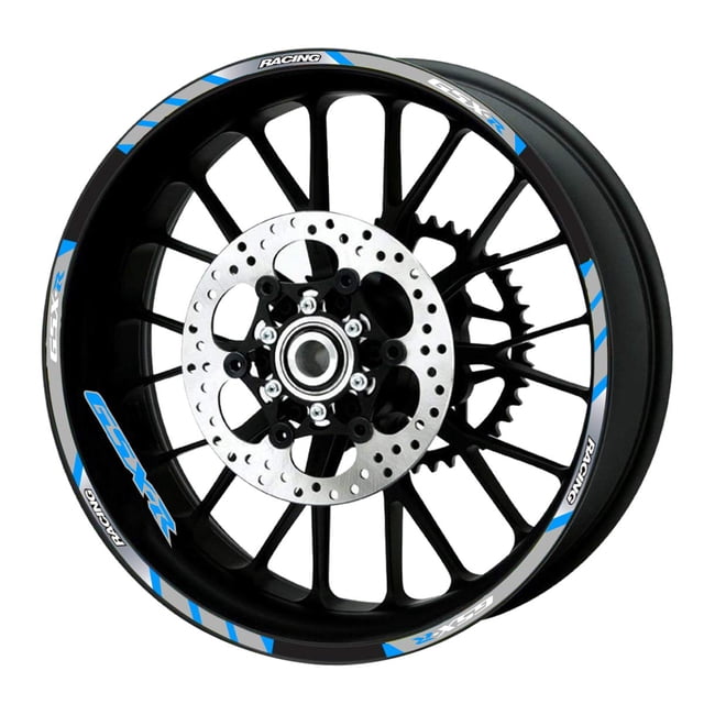 Adhesivo de llanta de moto con rayas reflectantes para Suzuki GSXR