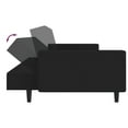thumbnail image 5 of vidaXL 2-Seater Sofa Bed Black Velvet, 5 of 5