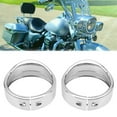 thumbnail image 2 of 4.5'' 7" Headlight Visors Trim Rings Motorcycle Headlamp Frenched Rings Decorate Accessories Universally Fitment, 2 of 14