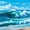 Blue 1, variant on Manfei Artistic Ocean Wave 7-Piece Twin Bedding,Clam Sea Bedding Comforter Set,Blue,Navy Blue Reversible