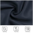 thumbnail image 4 of 2pcs Blockout Small Window Curtain Panel Kitchen Curtain Grommet Tiers Valance Navy Blue 29 x 36 Inch, 4 of 8