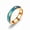 Rose Gold, variant on Stainless Steel Non-Tarnish Color Changing Mood Ring Temperature Women Men R47