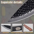 thumbnail image 4 of MDHAND 6-Piece Professional Kitchen Knife Set, High Carbon Stainless Steel Forged, for Chef Cooking Cutting Slicing, Brown, 4 of 11