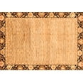 thumbnail image 1 of Ahgly Company Indoor Rectangle Abstract Orange Modern Area Rugs, 7' x 9', 1 of 4