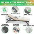 thumbnail image 3 of TGHTBA-2-Pack Waterproof Outdoor Chaise Lounge Covers for Patio Furniture - Reusable & Heavy-Duty Clear Plastic Outdoor Furniture Covers Waterproof for Lounge Chairs, 84" x 32" x 32", 3 of 4