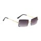 thumbnail image 5 of Gafas de sin borde de lentes de modernos para la playa de compras de viajes de viaje al aire libre Gran gris gradiente, 5 of 8