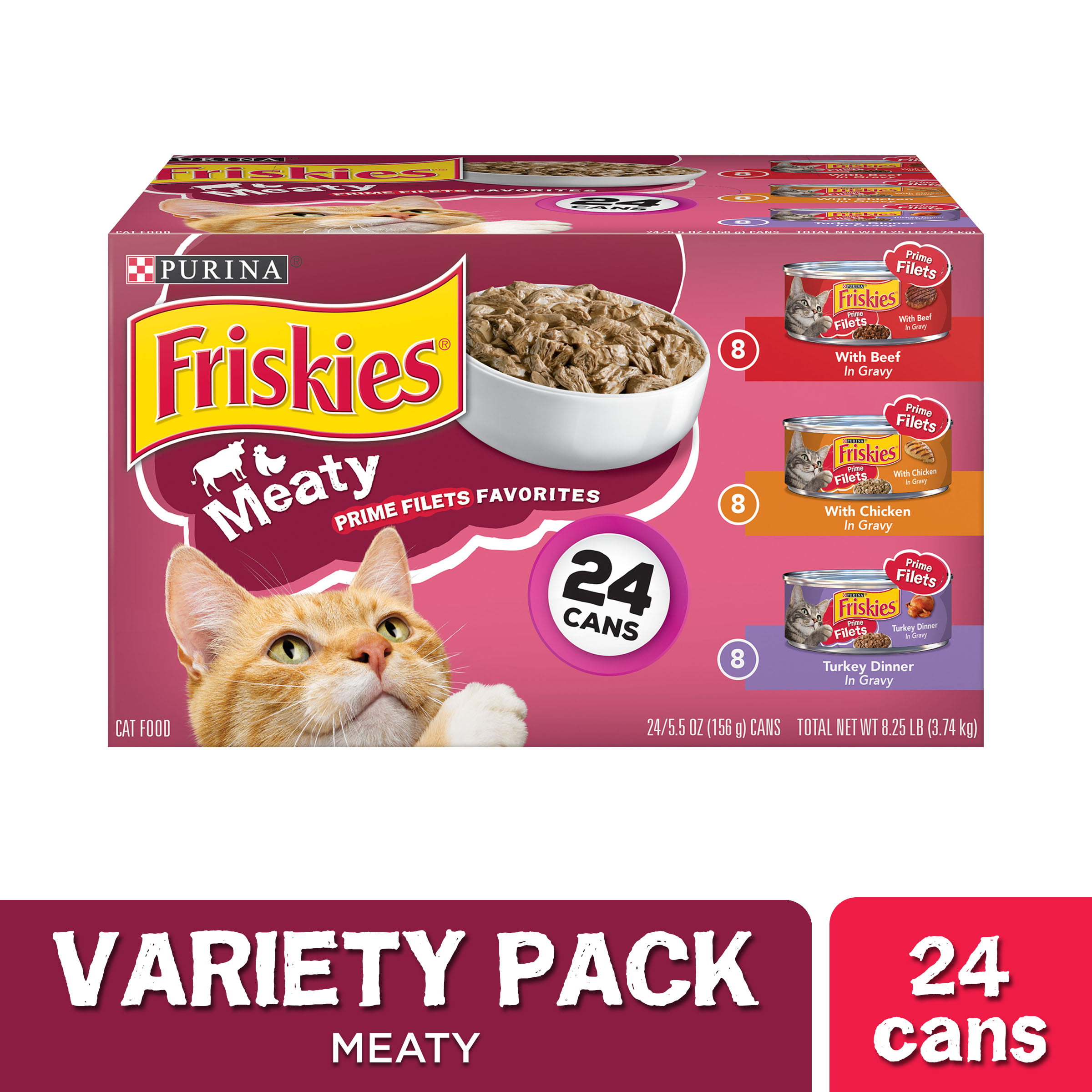 24 Pack) Friskies Gravy Wet Cat Food